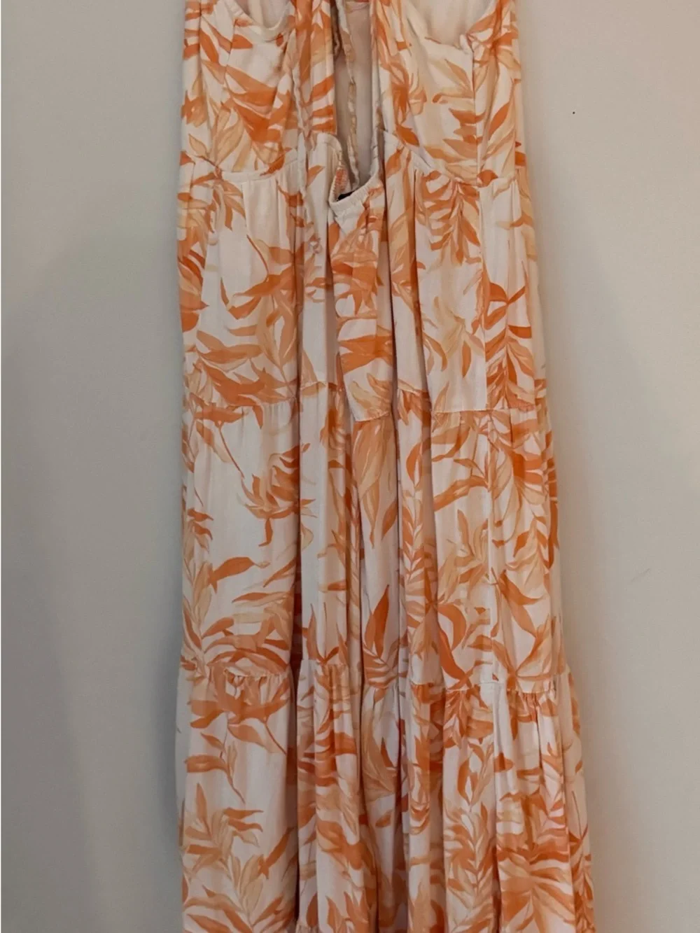 Abercrombie tropical Maxi Dress with back tie